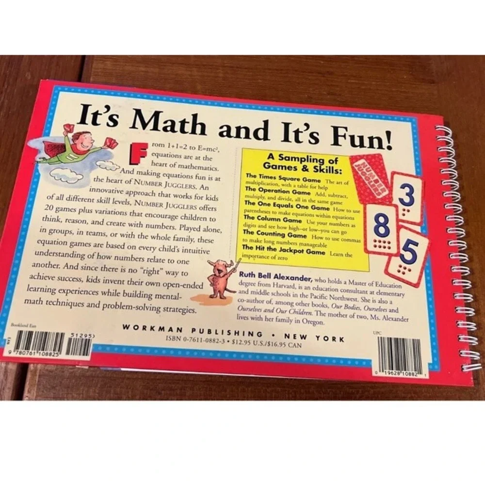 NUMBER JUGGLERS: MATH GAME BOOK & MATH GAME CARDS By Ruth Bell Alexander‎ New